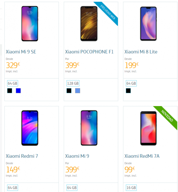 Xiaomi en Movistar