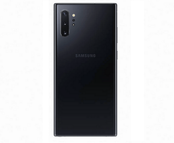 Samsung Galaxy Note 10 Plus trasera color negro