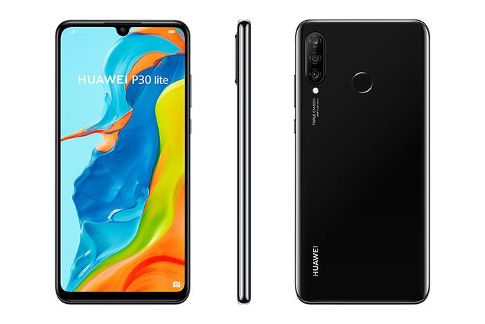 Frontal, trasera y lateral del Huawei P30 Lite