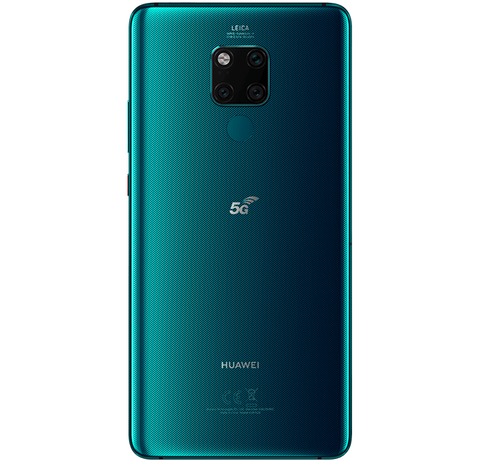 Huawei Mate 20X 5G trasera verde