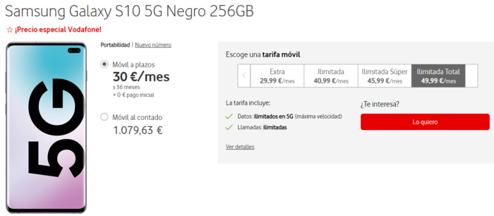 Galaxy S10 5G con Vodafone 01