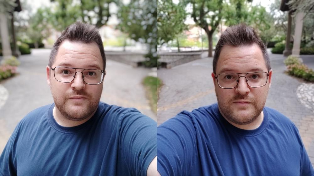 Geek de gafas selfie con Oneplus 7 Pro