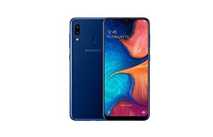 Frontal y trasera del Samsung Galaxy A20e
