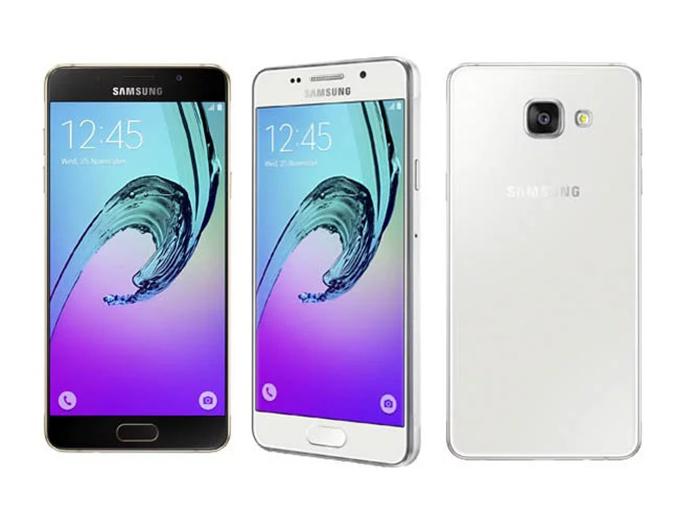Frontal y trasera del Samsung Galaxy A3 2016