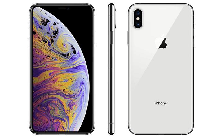 Frontal, lateral y trasera del iPhone XS Max