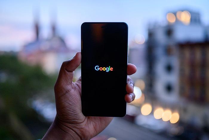Pantalla de Google en un móvil