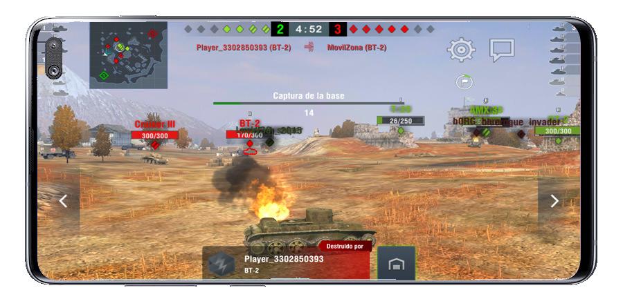 Tanque destruido en World of Tanks Blitz MMO