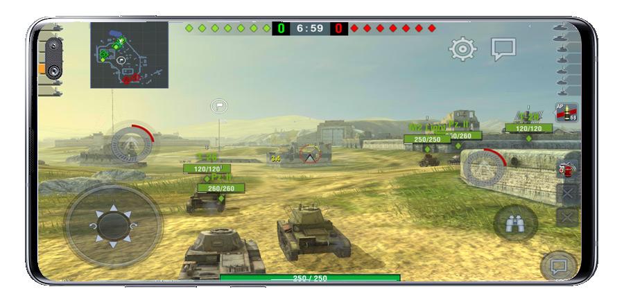 Calidad gráfica de World of Tanks Blitz MMO