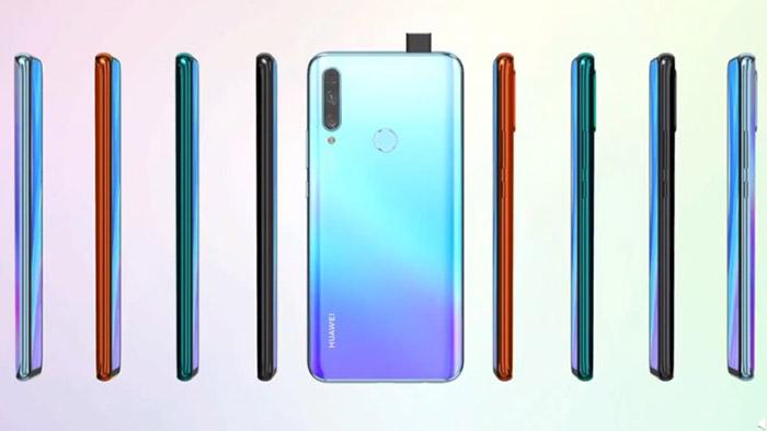 Frontal y lateral en varios colores del Huawei Enjoy 10 Plus