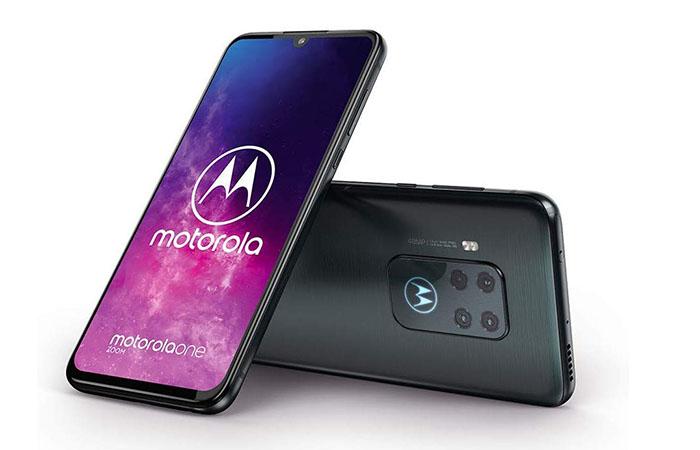 Frontal y trasera del Motorola One Zoom
