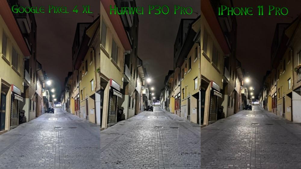 Compa Pixel 4 XL vs P30 Pro vs iPhone 11 Pro