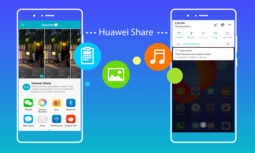 Huawei Share archivos