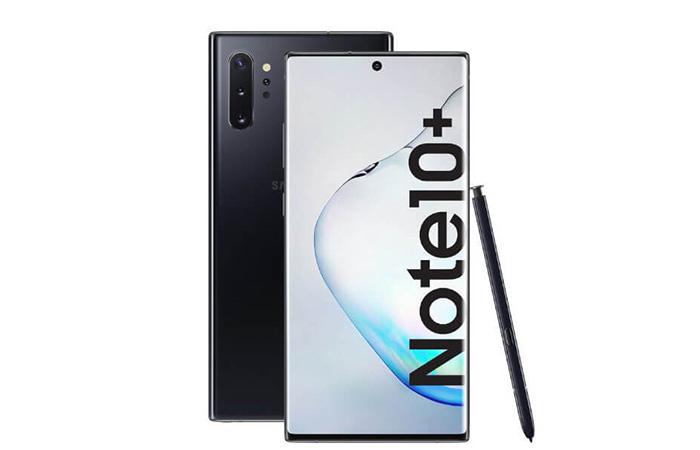 Frontal y trasera del Samsung Galaxy Note 10 Plus
