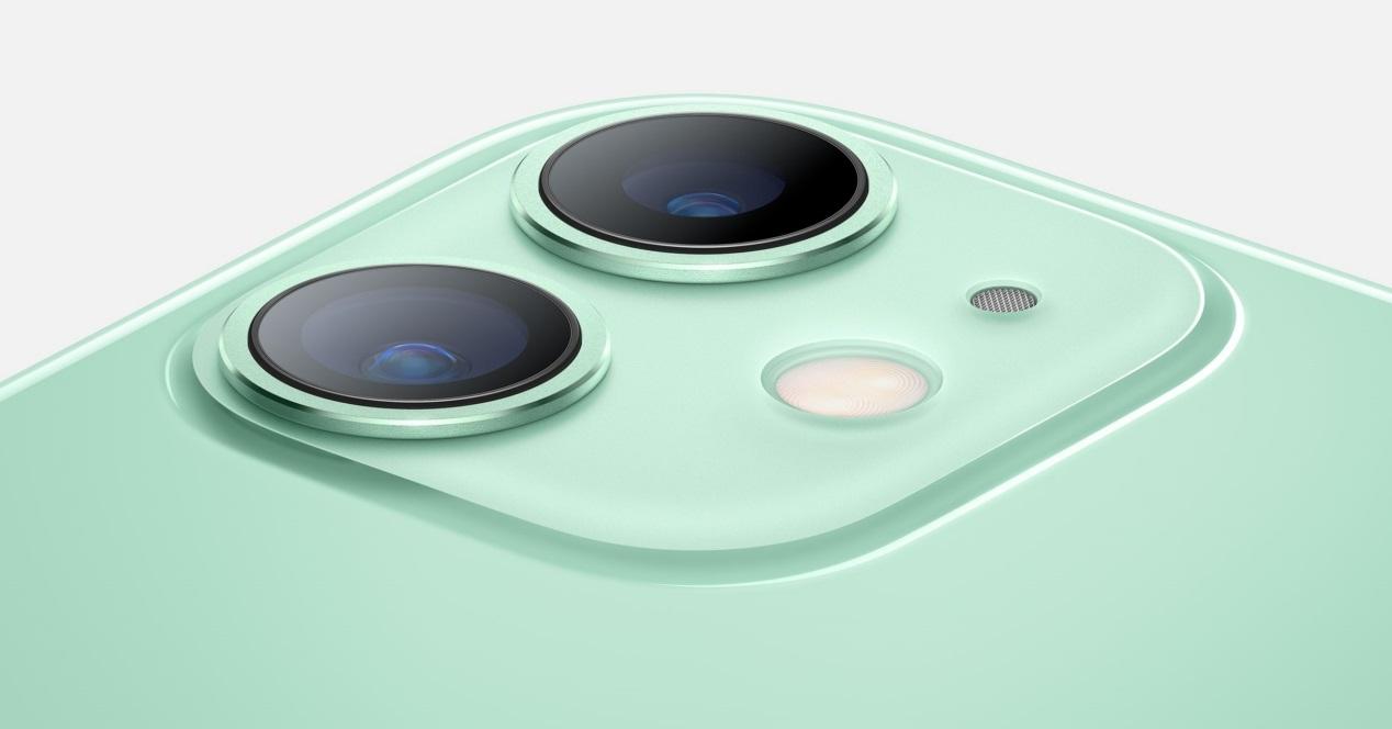 câmeras verdes do iPhone 11