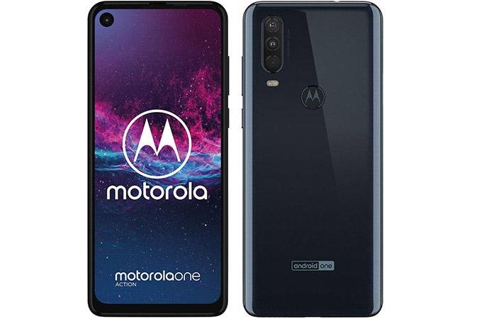 Frontal y trasera del Motorola One Action