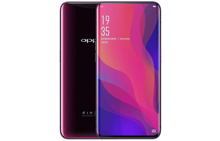 frontal y trasera oppo find x