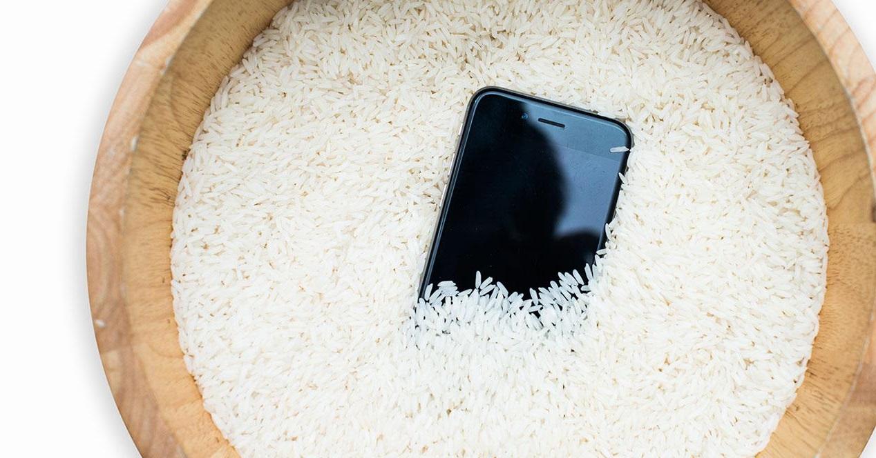 Móvil mojado: ¿es bueno el método del arroz para arreglarlo?