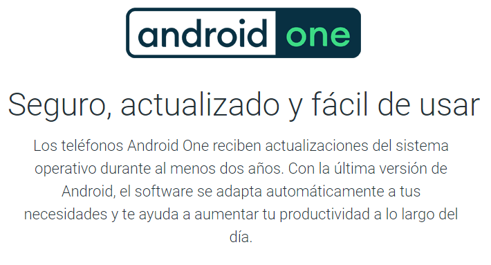 Android One Mensaje