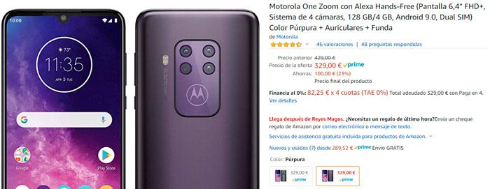 aanbieding Motorola One Zoom