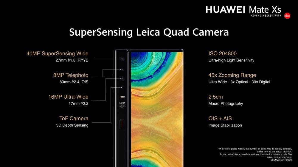 Huawei Mate XS cámaras