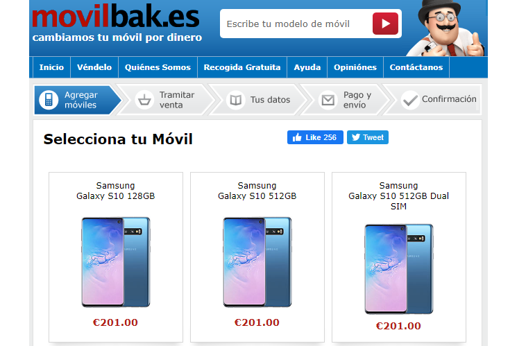 MovilBak oferta por el Galaxy S10