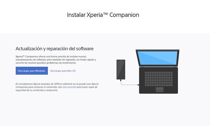 Problemas Sony Xperia Companion