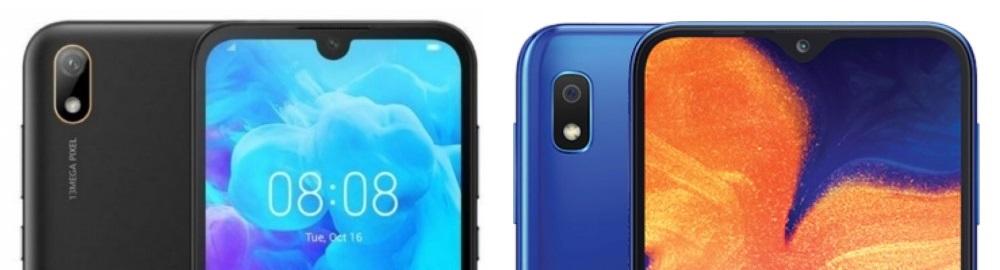 Huawei Y5 2019 gegen Samsung Galaxy A10 Camaras