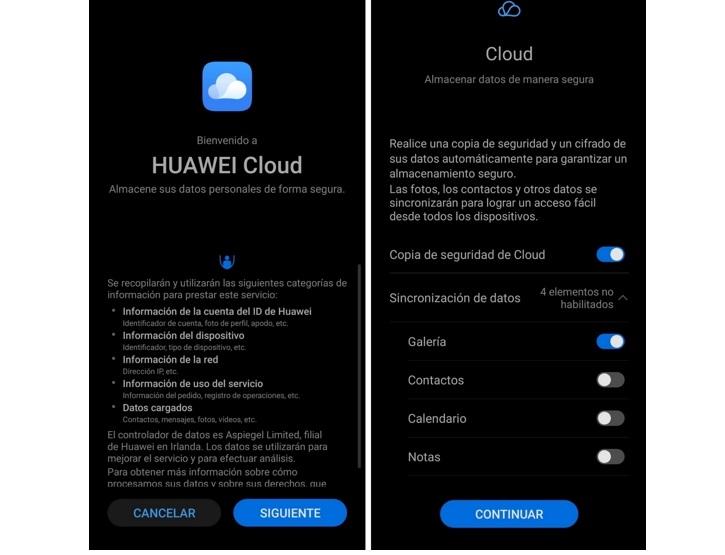 Cómo guardar las fotos de los móviles Huawei en la nube