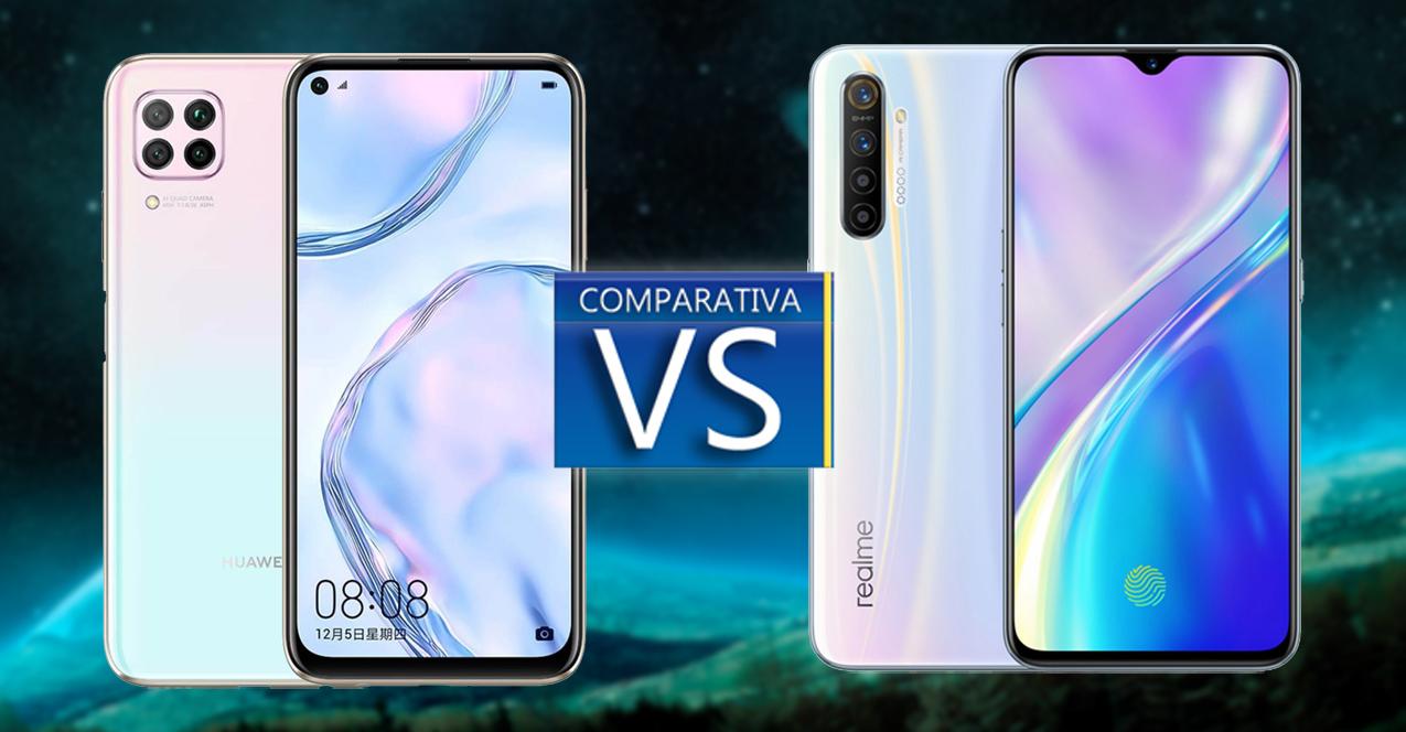 Comparativa entre el Huawei  P40 Lite  y el realme X2