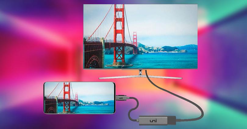 Connectez Mobinle au téléviseur avec un câble HDMI