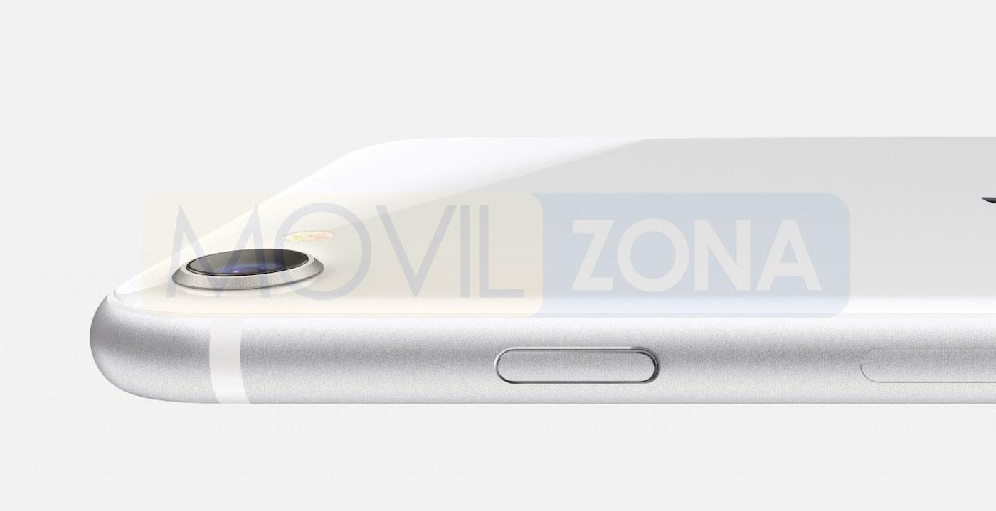 iPhone SE 2020 blanco cámara
