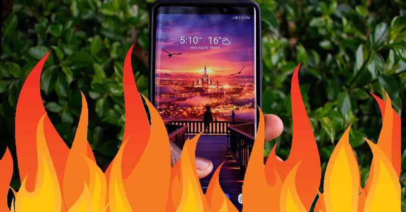 Vérifiez si l'écran OLED du téléphone portable a des brûlures