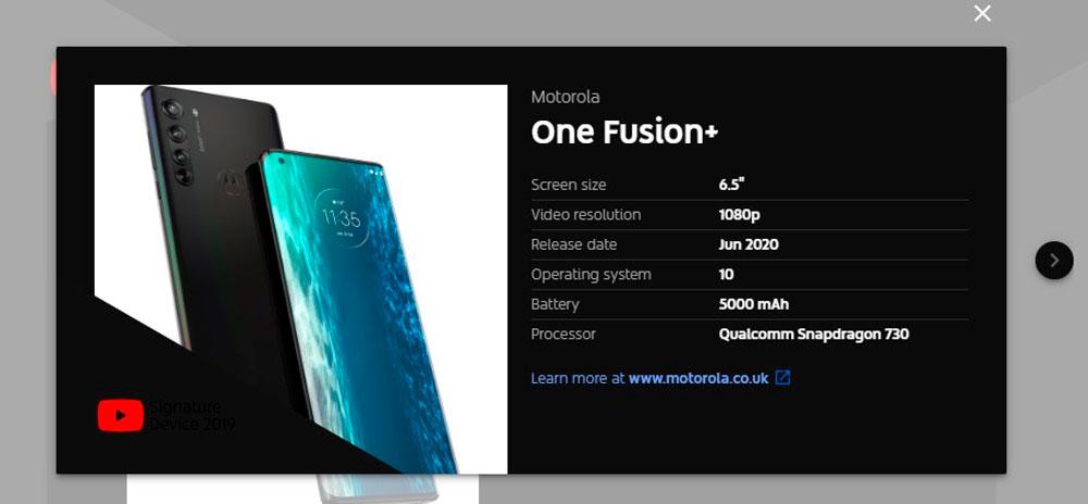 Motorola One FusionPlus