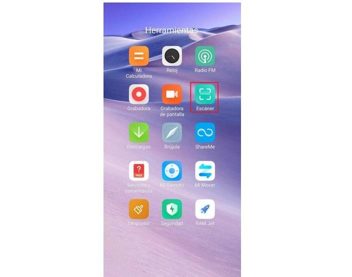 Scanner auf Xiaomi