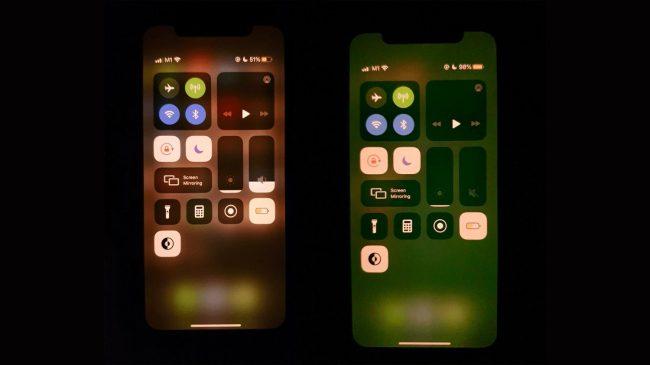 iPhone 11 pantalla verde