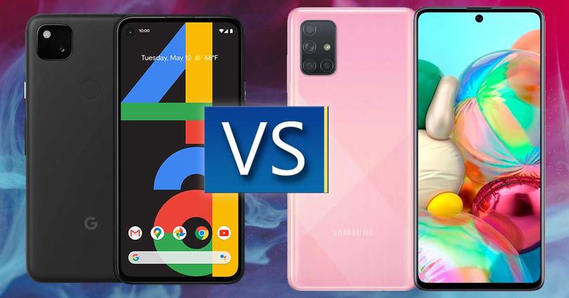 Pixel Google 4a vs Samsung Galaxy A71