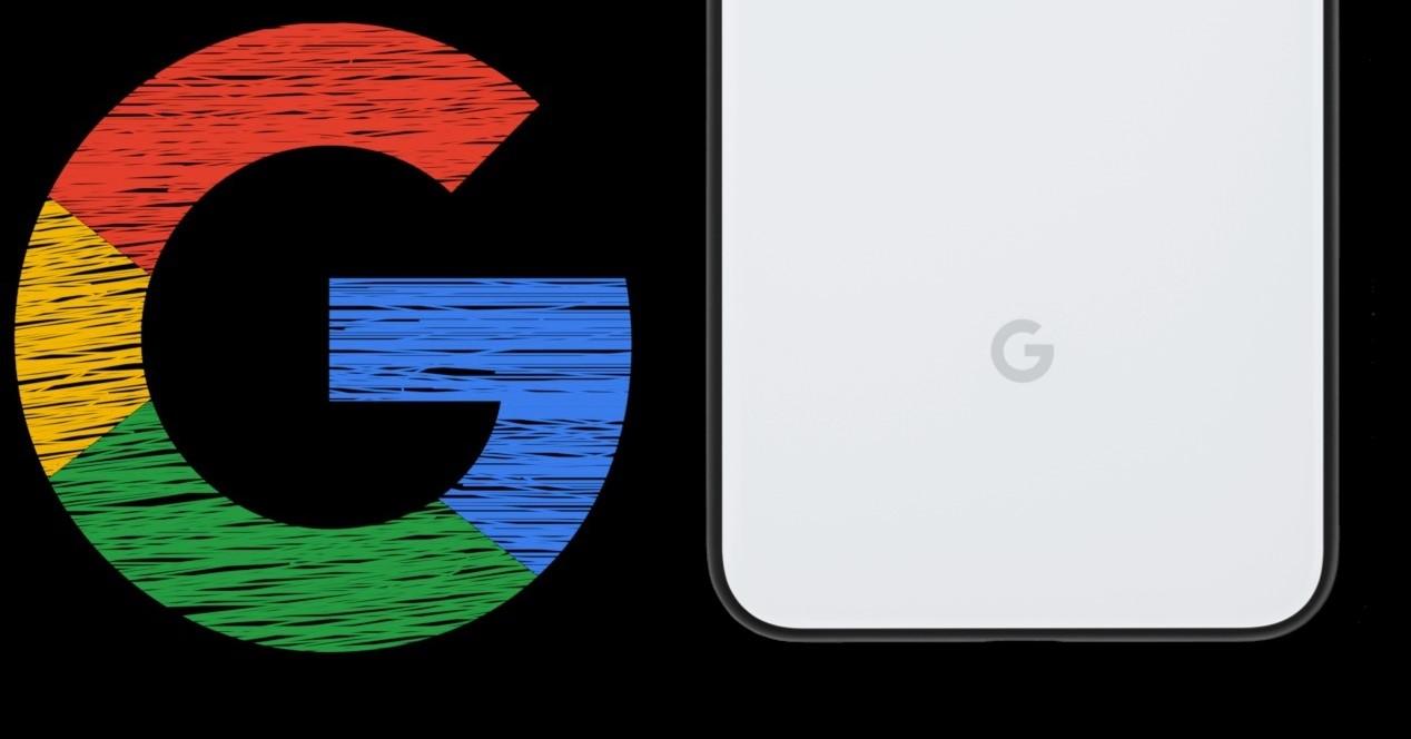 Google Pixel 4 y letra de Google