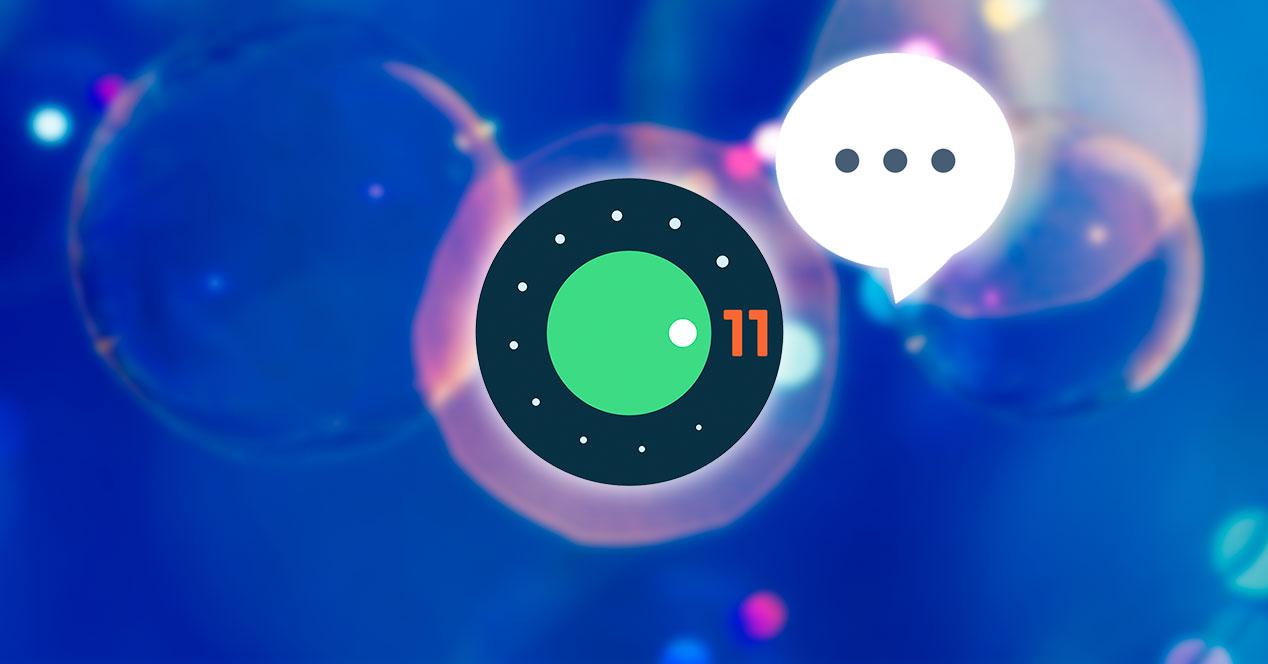 burbujas chat android 11