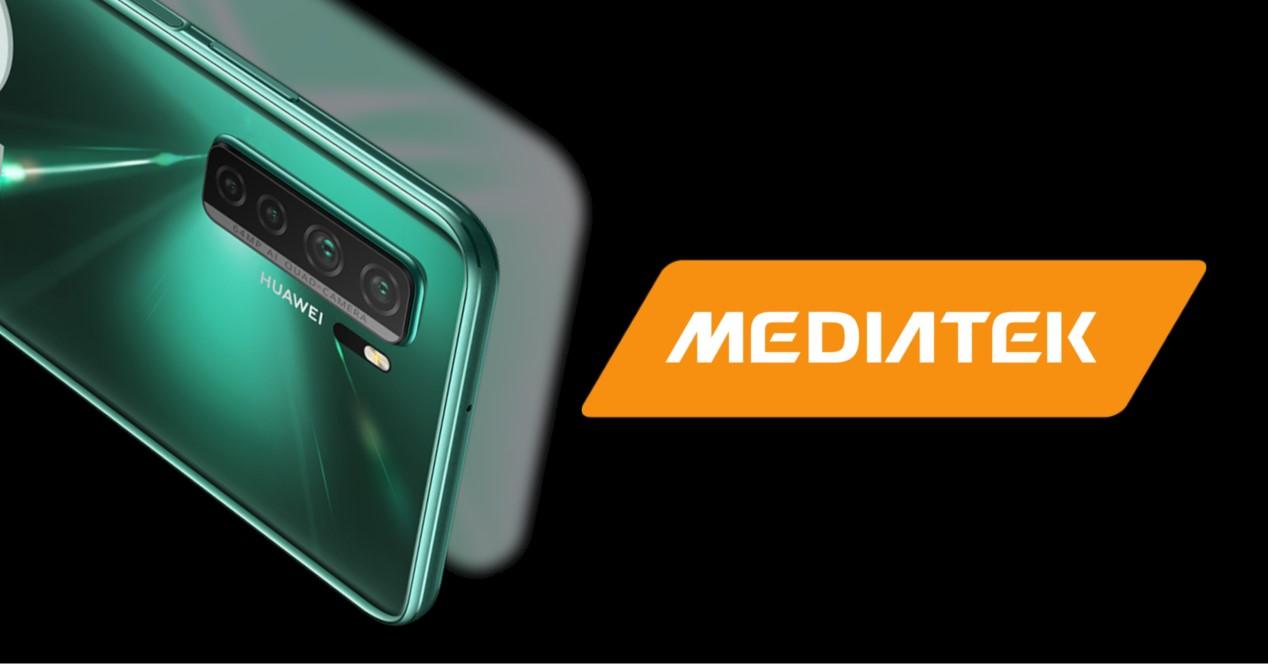 Huawei y logo Mediatek