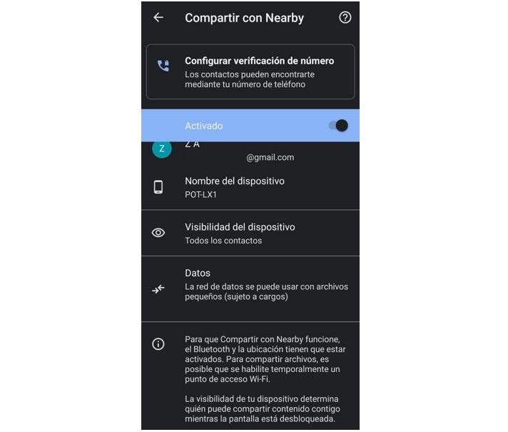 Nearby Share en Android 01