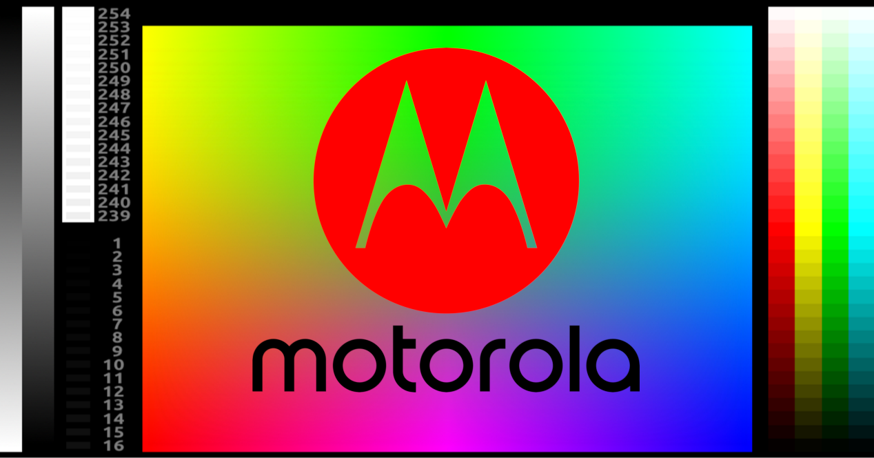 motorola logo pantalla colores
