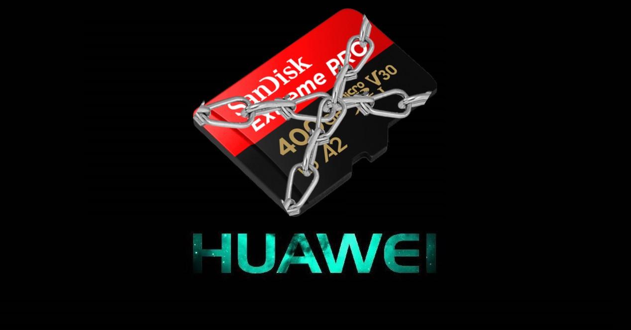 Huawei tarjeta con cadenas