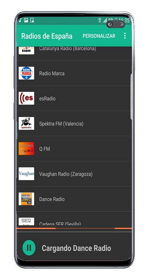 Lista de radio da Radios de España