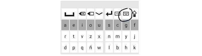 bq teclado accesibilidad