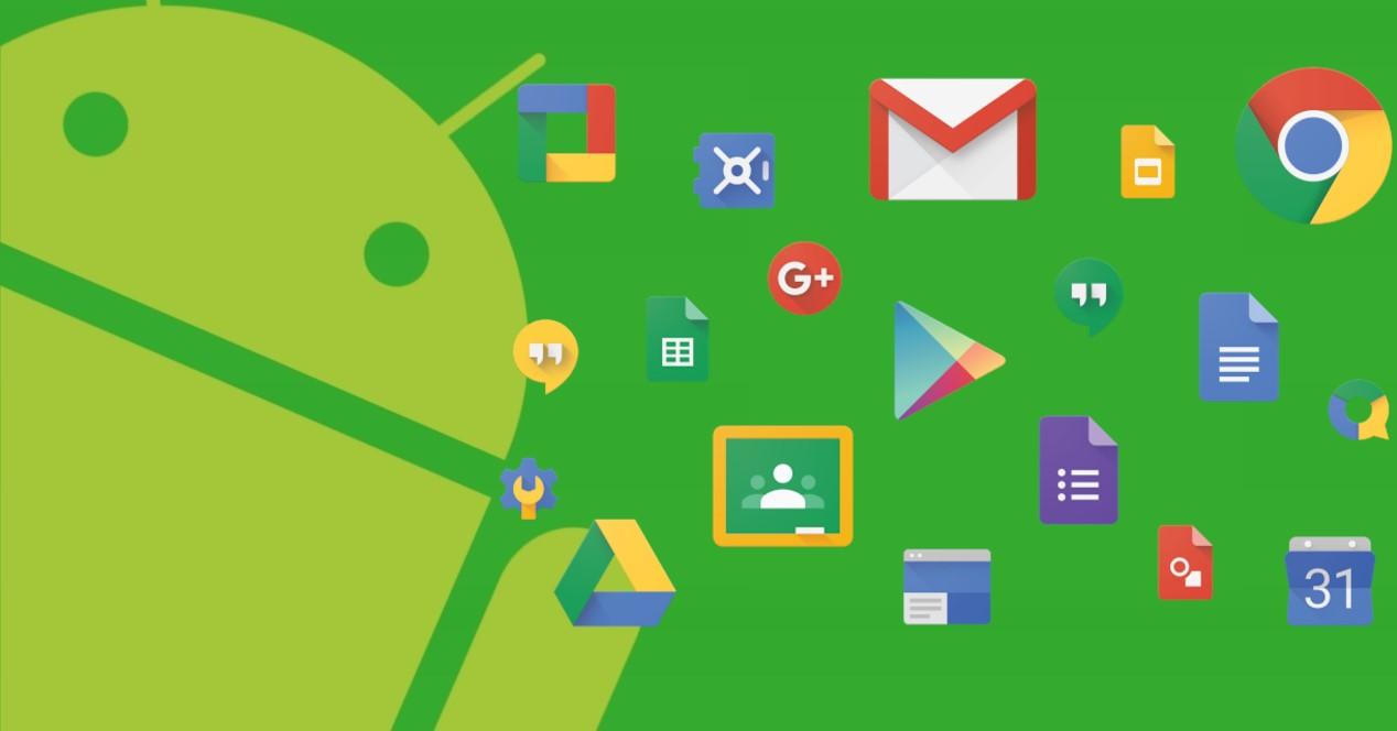 android logo y apps