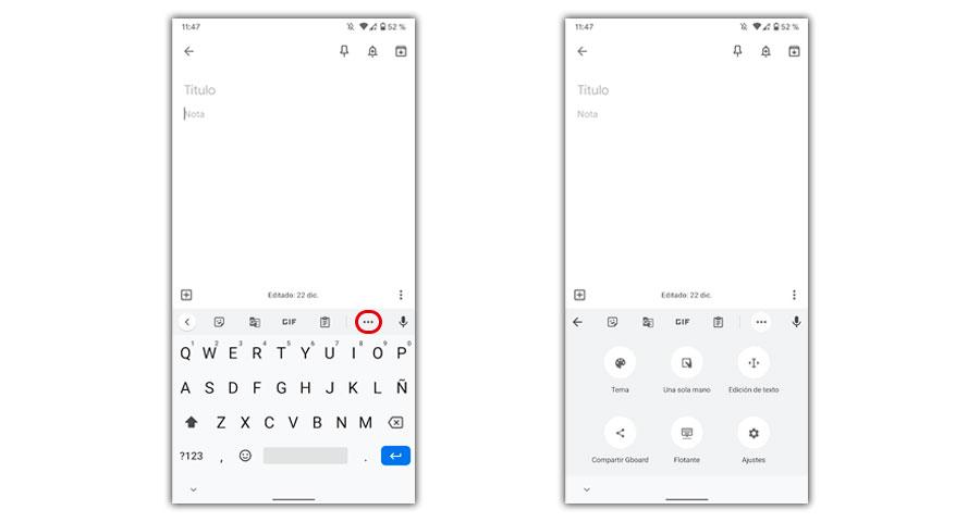 personalizar teclado android gboard