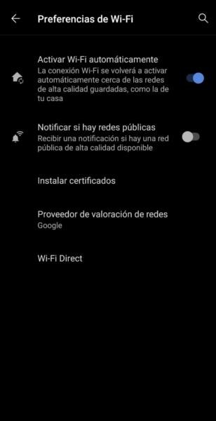 activar wifi automaticamente android