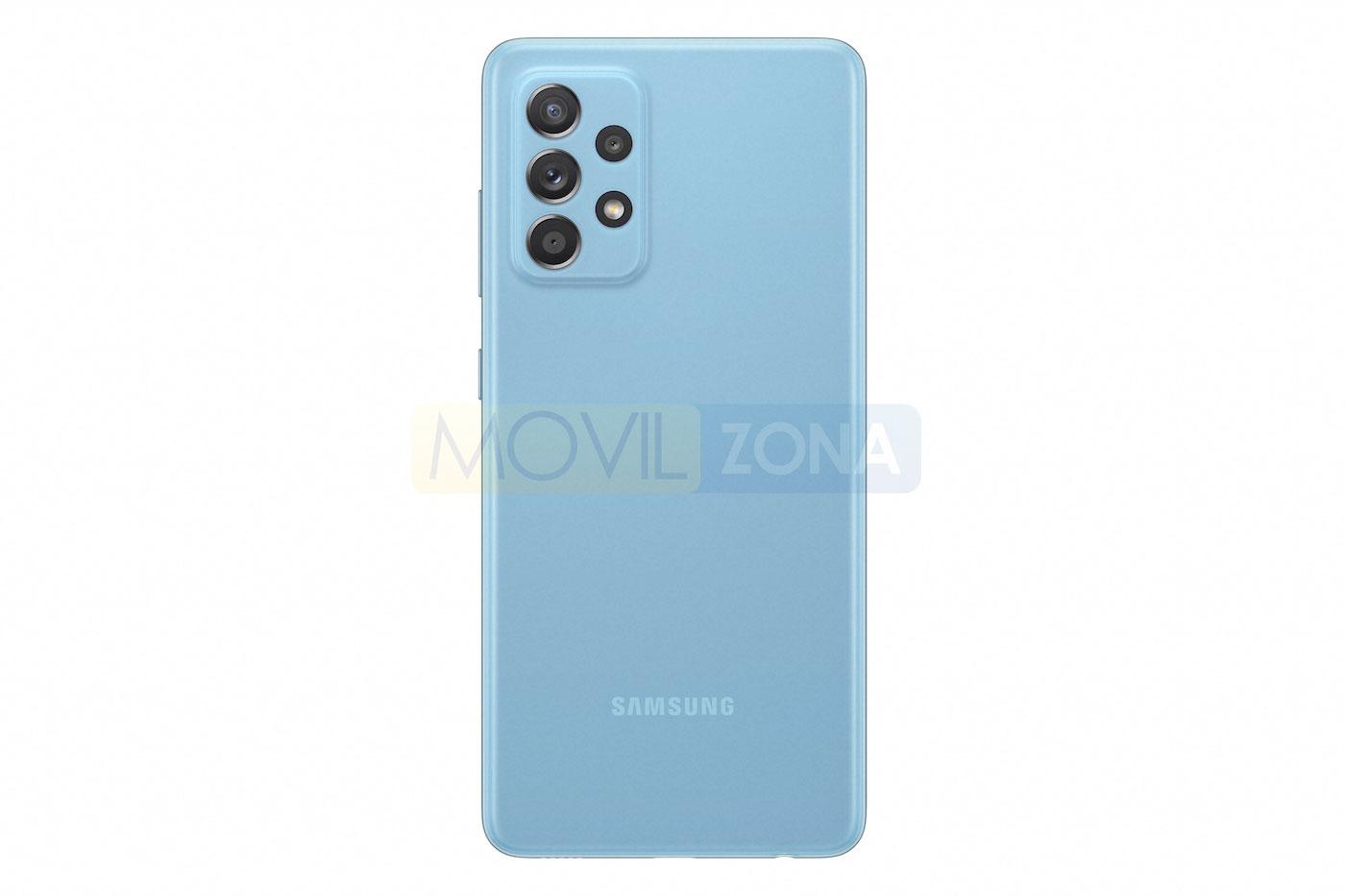 Samsung Galaxy A52 pantalla azul