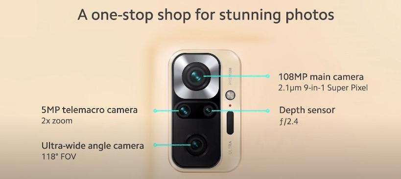 cámara Remdi Note 10 Pro