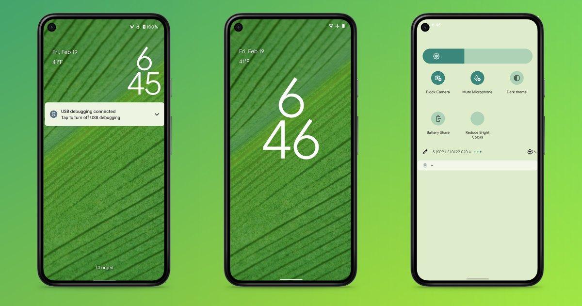 android 12 verde